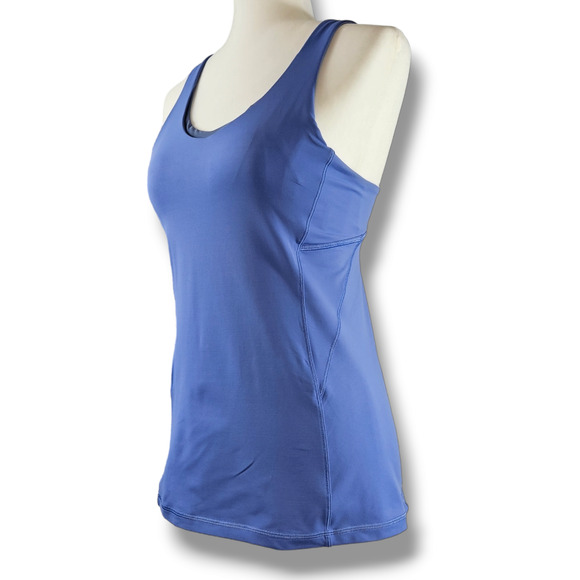 EUC Lululemon Stash N Run Workout Built in Bra Tank Top Sz. 6 Light Horizon Blue - Picture 1 of 6